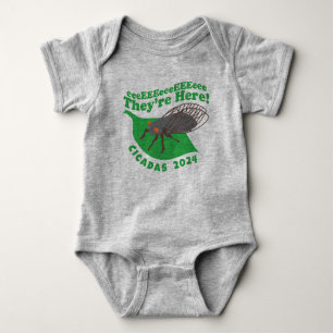 Cicadas 2021 They're Here Baby Bodysuit