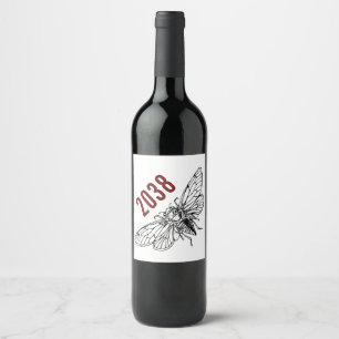 Cicadas Rise - 2038 Wine Label