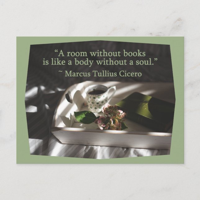 Cicero Book Quote Postcard (Front)