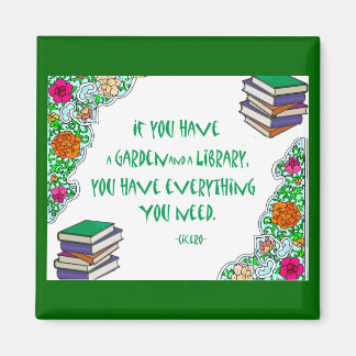 Cicero's quote on libraries magnet