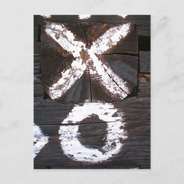 Čičmany Hugs and Kisses Postcard (Front)