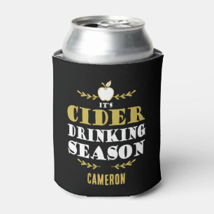 Cider Drinker Thanksgiving Holidays Can Cooler