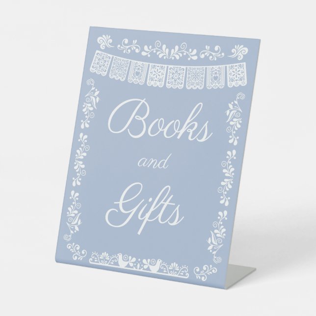 Cielito Lindo Baby Shower Books and Gifts Sign (Front)