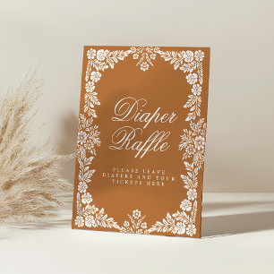 Cielito Lindo baby shower Diaper Raffle Sign