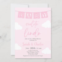 Cielito Lindo Baby Shower Girl Invitation