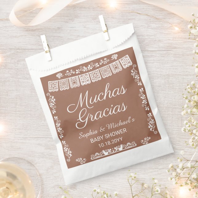 Cielito Lindo Baby Shower Muchas Gracias Favour Bags (Clipped)