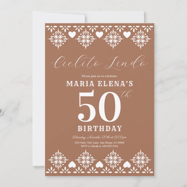 Cielito Lindo Birthday Party Invitation (Front)
