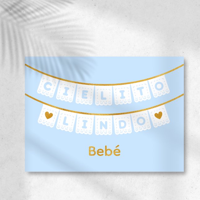 Cielito Lindo Blue Baby Congratulations Card (Creator Uploaded)