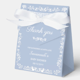 Cielito Lindo Blue Baby Shower Favor Box