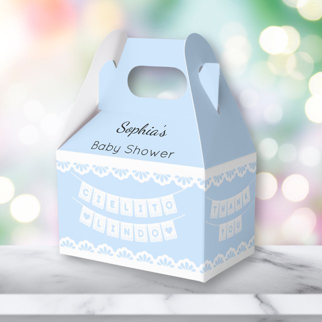 Cielito Lindo Blue Baby Shower Favour Box (Creator Uploaded)