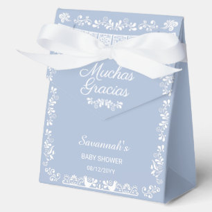 Cielito Lindo Blue Baby Shower Muchas Gracias Favour Box