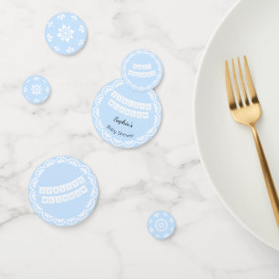 Cielito Lindo Blue Baby Shower Table Confetti