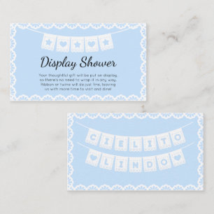 Cielito Lindo Blue Display Shower Enclosure Card