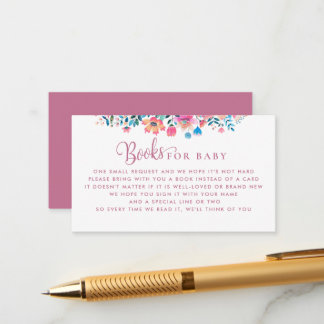 Cielito Lindo Books For Baby Mexican Baby Shower Enclosure Card