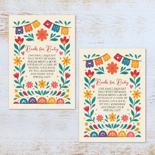 Cielito Lindo Mexican Baby Shower Books for Baby Enclosure Card