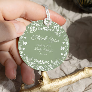 Cielito Lindo Mexican Baby Shower Thank You Favour Tags