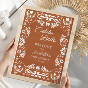 Cielito Lindo Mexican Baby Shower Welcome Poster
