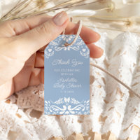 Cielito Lindo Mexican Blue Baby Shower Thank You