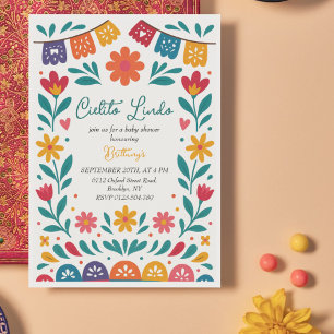 Cielito Lindo Mexican Colorful Baby Shower  Invitation
