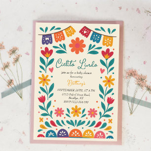Cielito Lindo Mexican Colorful Baby Shower  Invitation