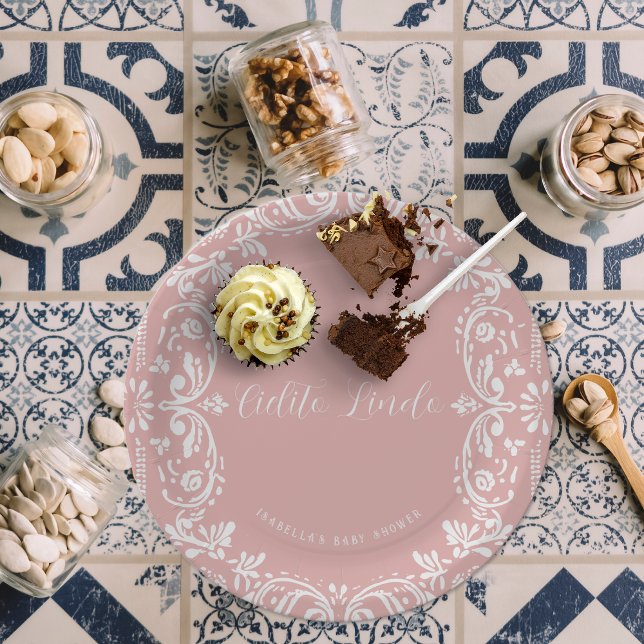 Cielito Lindo Mexican Papel Picado Talavera  Paper Plate (Creator Uploaded)