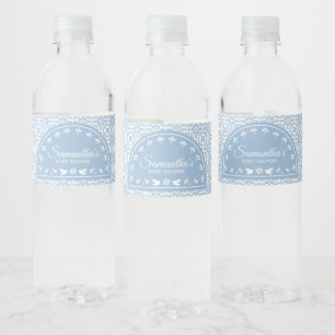 Cielito Lindo Papel Picado Baby Shower Water Bottle Label