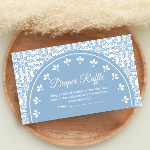 Cielito Lindo Papel Picado Shower Diaper Raffle Enclosure Card