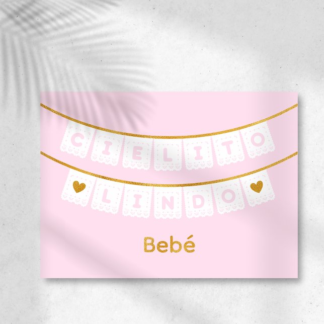 Cielito Lindo Pink Baby Congratulations Card (Creator Uploaded)