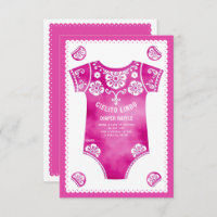 Cielito Lindo pink baby girl shower Diaper Raffle