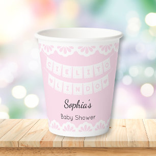 Cielito Lindo Pink Baby Shower Paper Cups