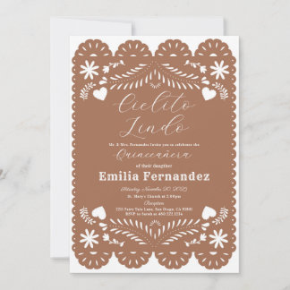 Cielito Lindo Quinceanera Birthday Invitationn Invitation