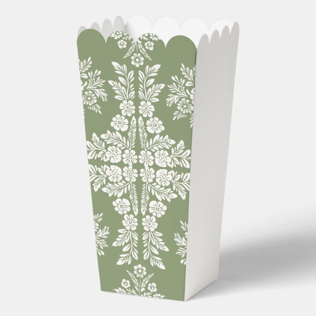 Cielito Lindo sage green baby shower  Favour Box (Back)