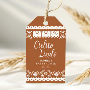 Cielito Lindo Talavera Mexican Baby Shower Gift Tags