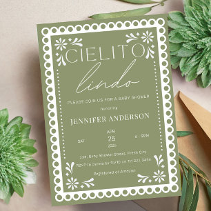 Cielito Lindo Talavera Mexican Baby Shower Invitation