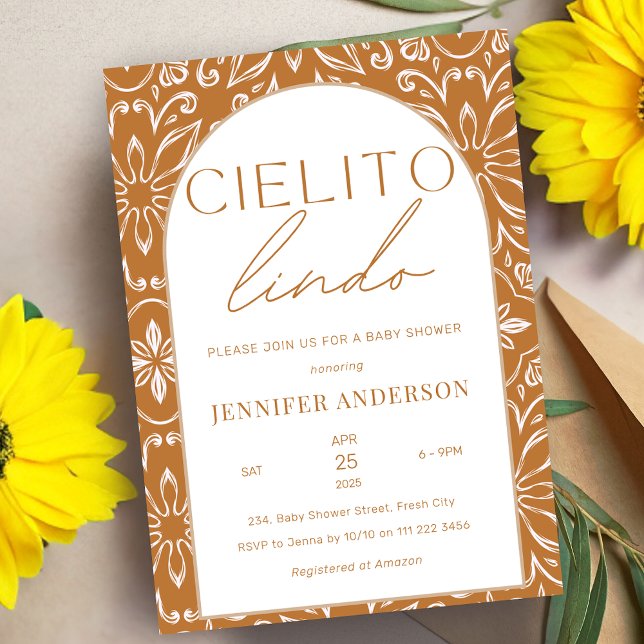 Cielito Lindo Talavera Mexican Baby Shower Invitation (Cielito Lindo Talavera Mexican Baby Shower Invitation)