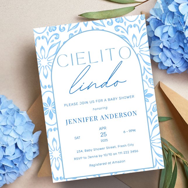 Cielito Lindo Talavera Mexican Baby Shower Invitation (Cielito Lindo Talavera Mexican Baby Shower Invitation)