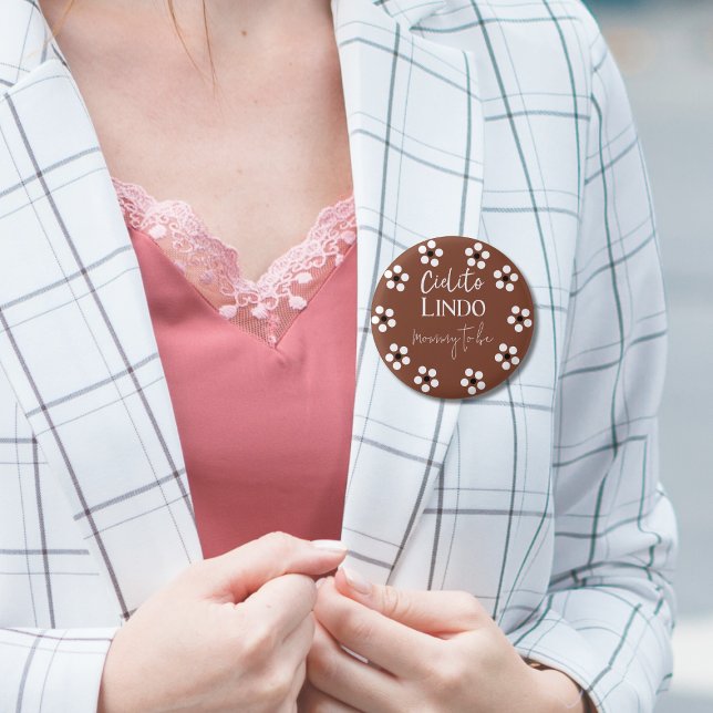 Cielito Lindo Talavera Mexican Fiesta Baby Shower 3 Cm Round Badge (Creator Uploaded)