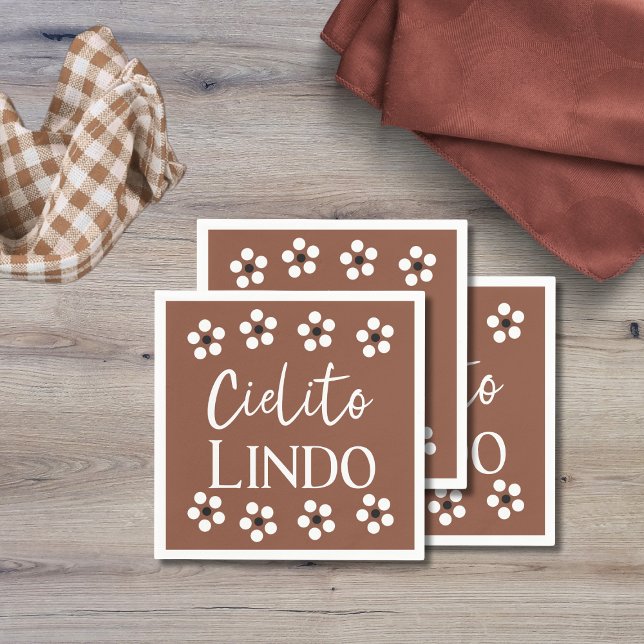 Cielito Lindo Talavera Mexican Fiesta Baby Shower Napkin (Creator Uploaded)