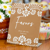 Cielito lindo terracotta baby shower favours table