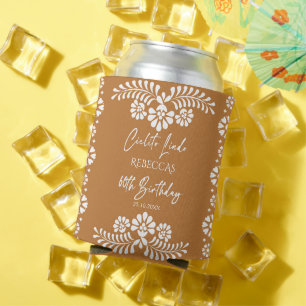 Cielito lindo terracotta Mexican 60th birthday Can Cooler