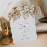 CIERA Bohemian Dry Pampas Wedding Invitation<br><div class="desc">This wedding invitation features watercolor dry pampas grass and creamy beige florals paired with a modern script font. This invitation is perfect for your fall or summer earth tone bohemian wedding.</div>