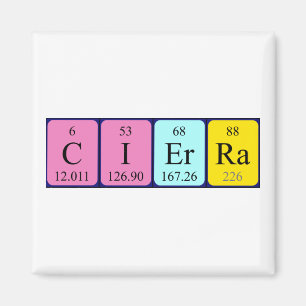 Cierra periodic table name magnet