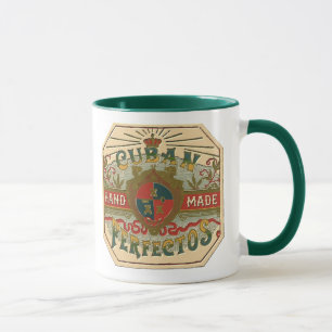 Cigar Ad Cuban Perfectos Tobacco Label Mug