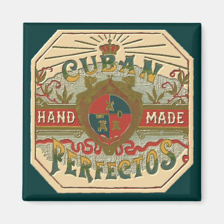 Cigar Ad for Cuban Perfectos Tobacco Label Magnet