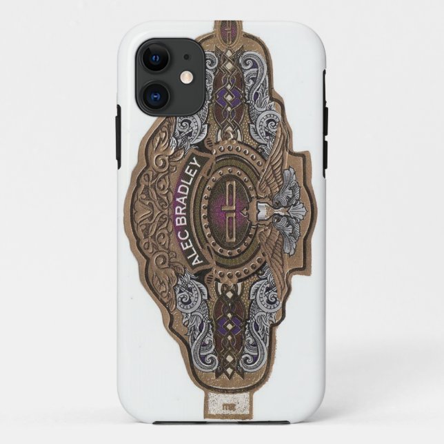 Cigar band from an Alec Bradley "Tempus" cigar, Case-Mate iPhone Case (Back)