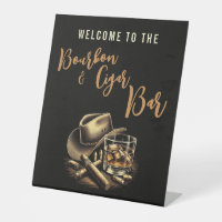 Cigar Bar Pedestal Sign