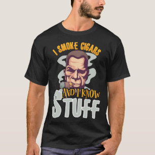 Cigar Cigars Smoke Smoking Bourbon Whiskey T-Shirt