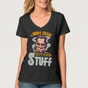 Cigar Cigars Smoke Smoking Bourbon Whiskey T-Shirt