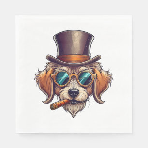 Cigar Dog Napkin