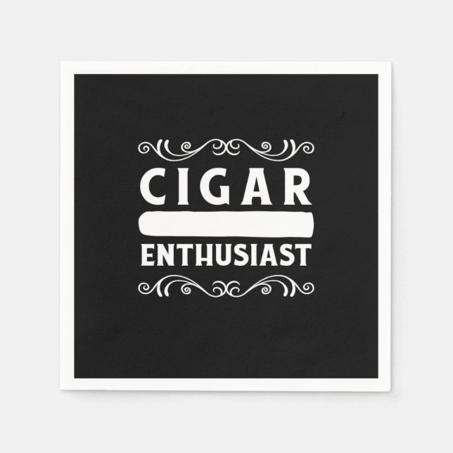 Cigar Enthusiast Napkin (Front)